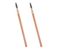 Homoyoyo Crayon à Sourcils Double Embout avec Brosse 2 Pièces Couleurs 02 Marron Café et 05 Gris Café Mine Dure Carrée Waterproof et Longue Tenue Maquillage Précis et Naturel pour