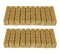 Homoyoyo Cubes de Germination 100 Pcs 25X25X30 MM Blocs de Culture en Fibre pour Semis Hydroponique et Multiplication des Plantes Pastilles de Terreau Absorbantes et Perméables pour