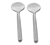 Homoyoyo Cuillère Cosmétique En Alliage De Zinc 2 Pièces 7 Cm Appliqué Précis Visage Et Yeux Outil Multifonction Voyage Compacte