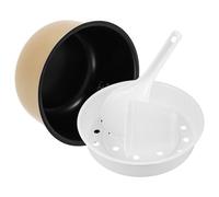 Homoyoyo Cuve Intérieure Antiadhésive pour Cuiseur à Riz 3 Litres en Alliage d'Aluminium Doublure Multifonction pour Cuisson de Riz Soupe et Gâteaux Accessoire Compatible et Portable