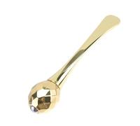 Homoyoyo de Massage Manuel pour Yeux de Zinc Outil Compact à Double Extrémité pour Application et Massage de Crème Contour des Yeux Surface Sécurisée pour Peau Délicate