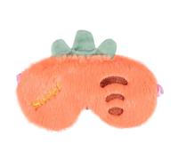 Homoyoyo de Sommeil en Peluche Motif Carotte Bandeau Élastique Taille Unique Doux et Cache-Yeux Occultant pour Dormir Détente Voyage Relaxation et Sommeil Réparateur