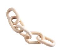 Homoyoyo Décor Chaîne Bois Sculptée Main pour Table Basse Salon Style Ferme Rustique Élément Décoratif Compact et Élégant