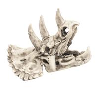 Homoyoyo Décoration Aquarium Crâne Dinosaure Résine Tricératops Cachette Poisson sans Pollution