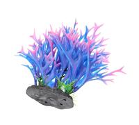 Homoyoyo Décoration Aquarium Plante Artificielle Bleu-Vert Ornement Simulé pour Réservoir Poissons Compact et Réaliste Cachette pour Petits Poissons Accessoire Déco Aquarium