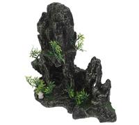 Homoyoyo Décoration Aquarium Rocaille Simulation Pierre Naturelle Cachette Creuse pour Tortue et Crevettes Décor Grotte Aquarium Résine Facile à Nettoyer Habitat Naturel Réaliste