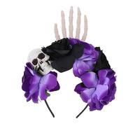 Homoyoyo Décoration Cheveux Halloween Rose Accessoire Coiffure Fête Cosplay Bandeau Fête Carnaval Bals Masqués