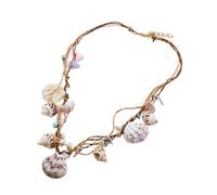 Homoyoyo Décoration de collier de coquille collier pendentif chaînes de collier colliers pour femmes collier de plage bijoux hawaïens collier coloré collier hawaï