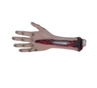 Homoyoyo Décoration Halloween Bras Cassé Réaliste PU Main Factice Sanglante pour Accessoire Effrayant pour Fête et Cosplay Zombie