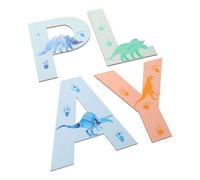 Homoyoyo Décoration Murale en Bois de Dinosaure pour Chambre D'garçon et | Teinte Uniforme, Installation Simple, Plaques à Relief, pour Crèches et Salles de Classe