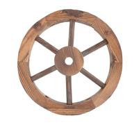 Homoyoyo Décoration Murale Roue Bois Ornement Mural Chariot Vintage Bois pour Salon Jardin Terrasse Style Aléatoire