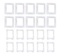 Homoyoyo Décorations en Résine pour Scrapbooking - 20 Pièces de Cadres Simulés Petits et Grands - Accessoires Multifonctions pour Tampons Encreurs et Bijoux de Téléphone - Ornement Léger