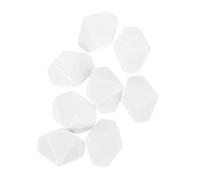 Homoyoyo Dés Soi-Même 10 Faces Lot de 8 Dés Vierges en Acrylique Accessoires Pédagogiques pour Jeux de Société Activités DIY Éducatif et