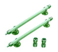 Homoyoyo Diffuseurs d'air à Bulles pour Aquarium 7 Pouces, 2 Pièces, Barres de Diffusion en Silicone Solide Vert, Tuyaux D'oxygène pour Pompe à Air Aquarium, Accessoires D'aération