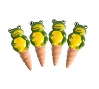 Homoyoyo Dispositif D'arrosage Automatique en Céramique pour Plantes D'intérieur Et Extérieur, Kit 4 Pièces, Irrigation Lente Et Continue, Outil Arrosage Jardin, Globe Auto-arrosant Rouge Terre Cuite