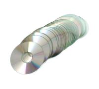 Homoyoyo Disques CD Décoratifs Faits Maison 50 Pièces, Brillance Double Face Réfléchissante, Bricolage Créatif pour Loisirs Éducatifs, Matériau Recyclable pour Déco Maison, Usage Artisanal