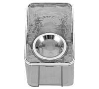 Homoyoyo Distributeur Automatique de Dentifrice Mural Transparent Gris Presse-Tube Précis sans Perçage Support Gain de Place pour Salle de Bain Hygiène Bucco- Pratique et Dosage