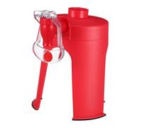 Homoyoyo Distributeur de Boisson Inversé Rouge avec Robinet Support Stable pour Bouteilles de Distributeur Eau Gazeuse et Soda Matériau Alimentaire la Fraîcheur des Boissons Carbonatées
