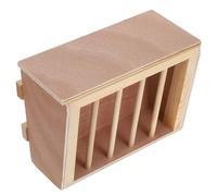 Homoyoyo Distributeur de Foin pour Lapins Bois Mangeoire Mural pour Petits Animaux Distributeur de Nourriture pour Cage Anti-gaspillage Compatible avec Cobayes et Chinchillas