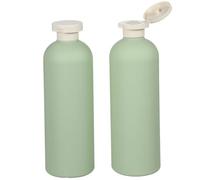 Homoyoyo Distributeur De Gel De Shampooing 2pcs Bouteilles Refillables 400ml pour Voyage - Distributeur De avec Capuchon Flip - Idéal pour Shampooing Et Lotion en Plastique PP