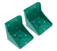 Homoyoyo Distributeur de Sel Bétail 2 Pièces Boîte à Blocs de Sel Grosse Taille en Polypropylène Support Robuste pour Moutons et Chevaux Râtelier à Lécher Adapté Élevage Agricole