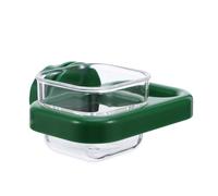 Homoyoyo Distributeur d'eau Automatique pour Oiseaux en Cage Abreuvoir Anti-Goutte Vert Carré Système Suspendu Gain de Place Adapté Perruches Lapins Cochons d'Inde Chinchillas