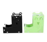 Homoyoyo Distributeur d'eau Automatique Support Suspendu 2 Pièces pour Hamster en PVC Facile à Utiliser, Bol et Porte-Bouteille pour Petits Animaux comme Cobaye et Souris