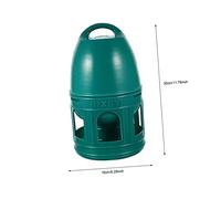 Homoyoyo Distributeur d'eau pour Pigeons Mangeoire à Oiseaux 3l en Plastique Vert Abreuvoir Domestique Accessoire pour Alimentation Oiseaux