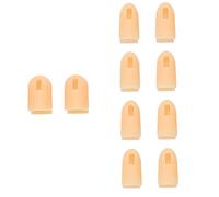 Homoyoyo Doigts Artificiels Pour Manucure Lot De 10 Unités Taille Standard En Silicone Couleur Chair Remplacement Pour Nail Art Accessoires De Manucure à Domicile