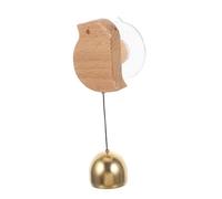 Homoyoyo Door Wood Bell with Suction Cup Retro Wooden Animal Shape Doorbell Chime for Shop Office and Home Entrance Decoration