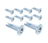 Homoyoyo Douilles De Roulettes Métalliques 40 Pièces : Insert De Manchon De Tige Métallique - douille De Roue De Meuble Pour Anneau De Préhension, Pieds De Chaise À Roulettes, Remplacement