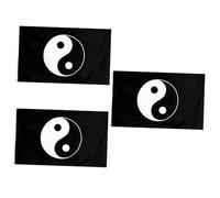 Homoyoyo Drapeau En Polyester - Drapeau Et Cool Tai - Décoration Religieuse Pour Chambre Idéal Pour Garçons Noir