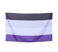 Homoyoyo Drapeau Non Genré Arc-en-ciel 90x150 Cm en Polyester Résistant pour Décoration Extérieure Fête Lgbtq Fierté et Égalité Œillets pour Fixation