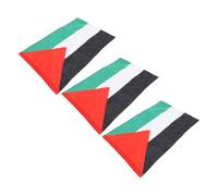 Homoyoyo Drapeau Palestinien Taille 90x145cm 3 Pièces en Polyester Résistant aux Intempéries Œillets et Impression Vive pour Décoration Extérieure et Murale