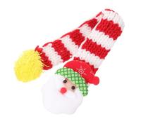 Homoyoyo Écharpe De Noël pour Chat Tricotée avec Thème Père Noël Couleurs Créatives Et Harmonie Festive Doux Et Confortable pour Votre Animal