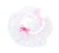Homoyoyo Écharpe en Dentelle Rose pour Chien et Chat, Douce et Confortable, Garde Chaud, pour Fête de Mariage pour Animal de Compagnie