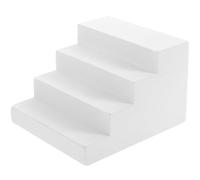 Homoyoyo Échelle Miniature en Plâtre Blanche Accessoire Photo Décoratif Objet Géométrique Trapézoïdal Décor de Bureau et Intérieur Modèle Compact pour Shooting et Présentation
