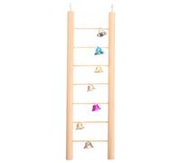 Homoyoyo Échelle Suspendue pour Hamster et Perroquet, Version Bois Clochette, 30 CM, Adapté pour Cages et Volières d'oiseaux