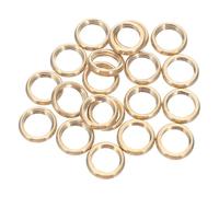 Homoyoyo Écrous en Laiton M10 à Filetage Interne, 20 Pièces, Bagues de Fixation Joint D’étanchéité à L’huile, Accessoires Légers pour Réparation et Assemblage de Luminaires et Lampes