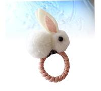 Homoyoyo Élastique à Cheveux Forme De Lapin Corde à Cheveux Extensible Élastique Pour Queue De Cheval Pour Garçon Fille Et Filles Blanc