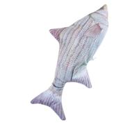 Homoyoyo Électronique pour Chat de Poisson Pelucheux Bleu Marine, Stimule L'intérêt et L'activité Physique de Votre Chat Intérieur