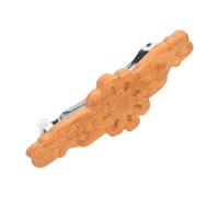 Homoyoyo Élégantes Pinces à Cheveux Chinoises Vintage Bois Sculpté Clips à Ressort Robustes Accessoires Rétro pour Queue de Cheval Compatibles Hanfu et Robe Cheongsam Décoration Cheveux