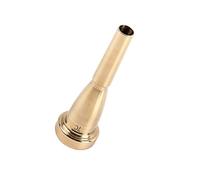 Homoyoyo Embouchure Trompette Dorée Forme Balle Taille Standard, Embout en Haute Précision Compatible Modèle Bach, Accessoire Instrument Musique pour Entraînement et Remplacement