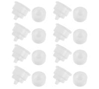 Homoyoyo Embout en Silicone Étanche pour Distributeur de Dentifrice à Pompe, Lot de 10 Pièces, Accessoire Compatible pour Presse-tube Mural, Pompe Distributrice Hygiénique pour