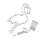 Homoyoyo Enseigne au Néon LED Flamant Rose Décorative Lampe Veilleuse à Piles Lumière D’Ambiance Rose pour Chambre Fête et Bar Luminaire Mural Festif et Décoratif Éclairage Fantaisie
