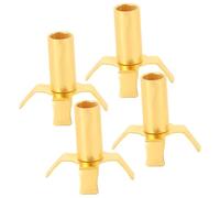 Homoyoyo Ensemble 4 Supports de Lampe à Huile Porte-Mèche, Cadre Bouddha en Alliage, Base Stable pour Lampe à Beurre, pour Décorations Intérieures et Rituels