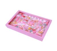 Homoyoyo Ensemble de 100 Bagues Transparentes Colorées pour Garçon et Bijoux Mixtes Accessoires de Fête Thème Animaux