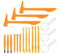 Homoyoyo Ensemble de 3 outils funéraires de dinosaures : kit de tombe de dinosaure pour les kits de fouilles d'apprentissage du dinosaure science tribale avec mini marteau, burin, brosse et grattoir