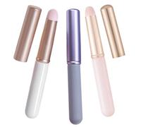 Homoyoyo Ensemble de 3 Pinceaux à Lèvres Capuchon, Petit Format, Applicateur de Gloss, Outils de Maquillage pour Femmes, Maquillage Précis, Portable pour Retouches Express