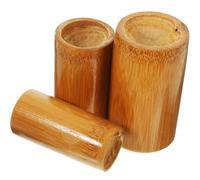 Homoyoyo Ensemble de 3 Ventouses en Bambou Petit Format, Pot Compact pour Ventouse à Domicile, Outil de Soin du Corps Traditionnel pour Massage, Cupping Therapy Corps, Accessoires